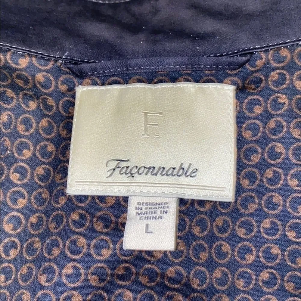 EUC Faconnable Lightweight Single Button Jacket L